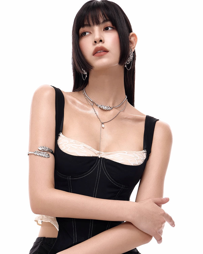 Feather Layer Necklace