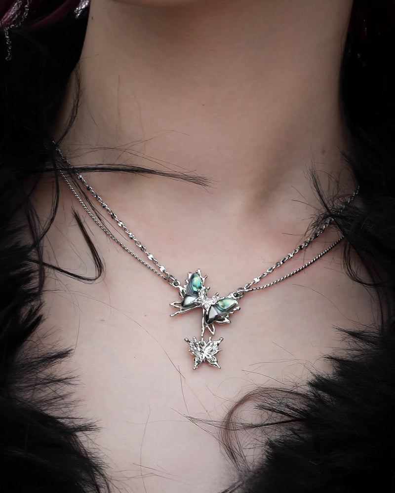 Butterfly Island Layer Necklace
