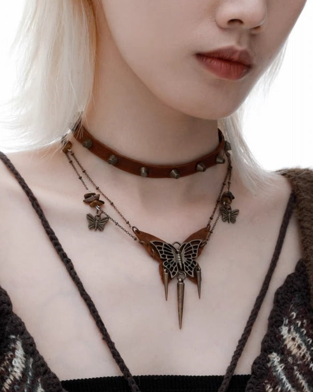 Wasteland Butterfly Island Choker & Necklace