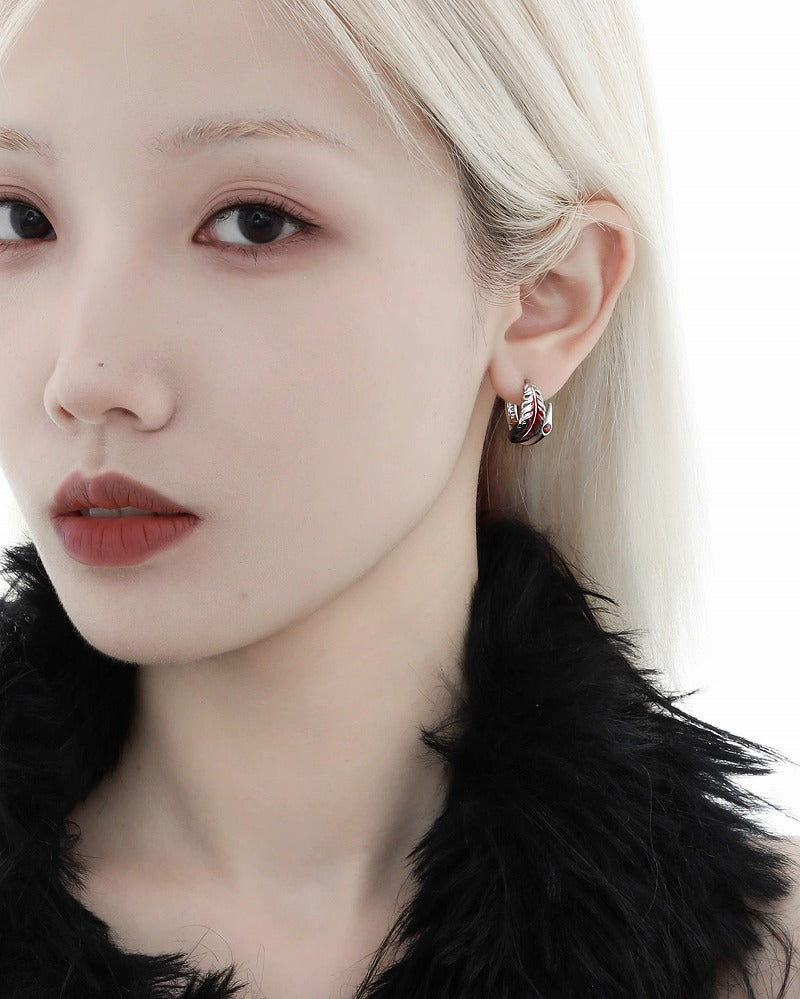 Floating Crane Earrings