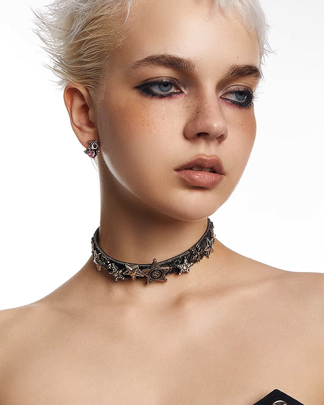 Star Snake Winding Choker