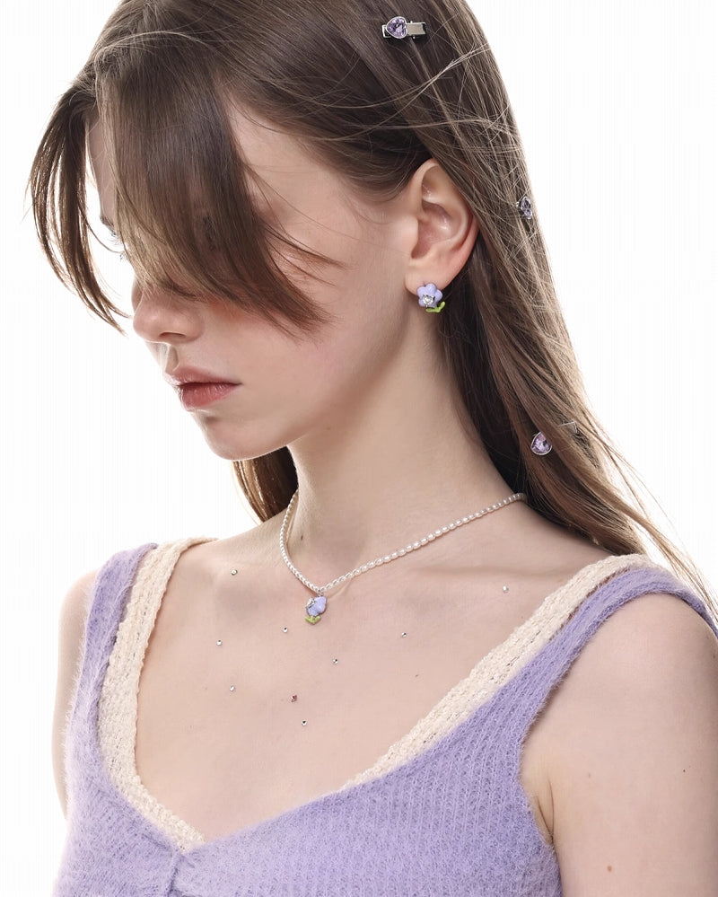 Cream Tulip Necklace