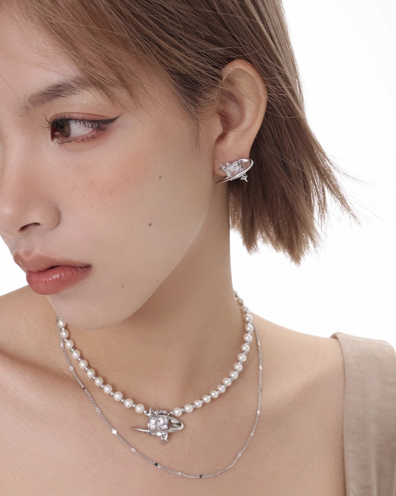 Starry Galaxy Earrings