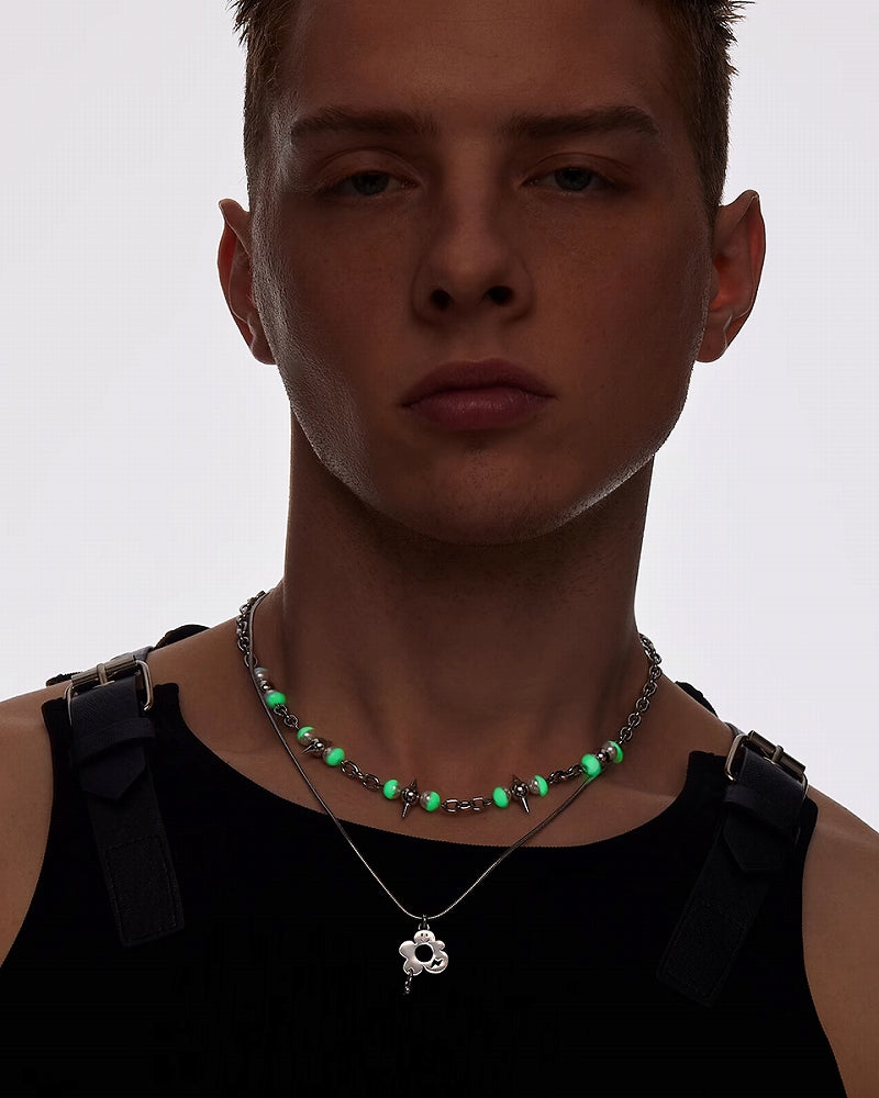 Y2B Flower Double Layer Necklace