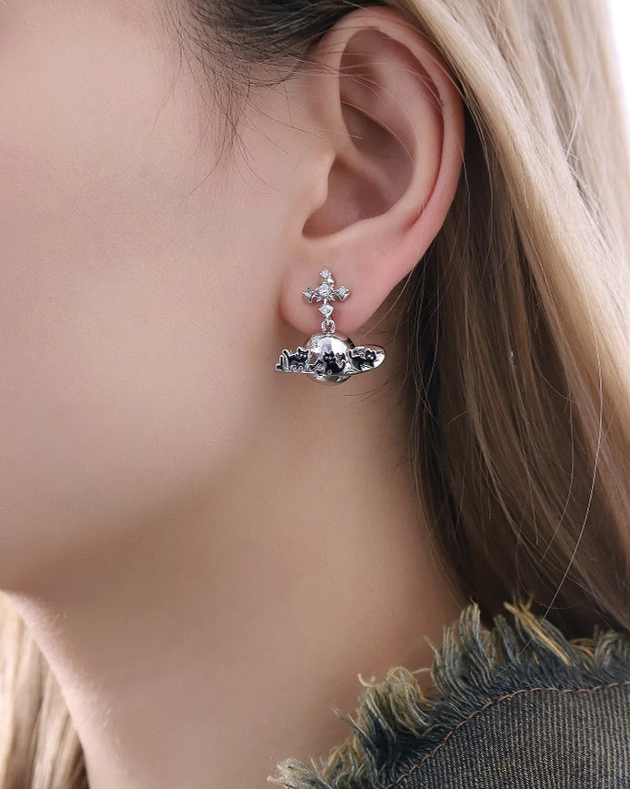 Meow Symphony Planet Earrings