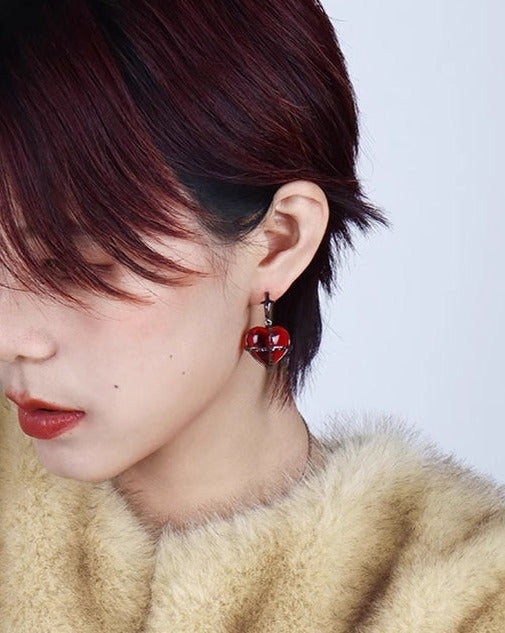 Taboo Love Heart Earrings