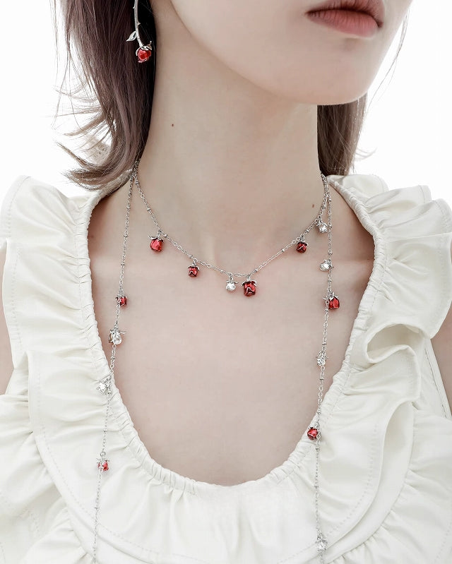Forbidden Rose Red Necklace