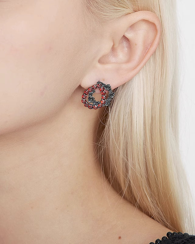 Secret Garden Rose Garland Earrings02