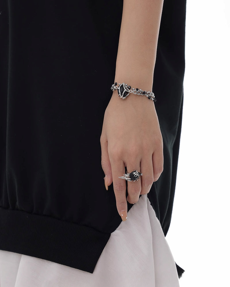 Ice Hunting Black Sand Bracelet