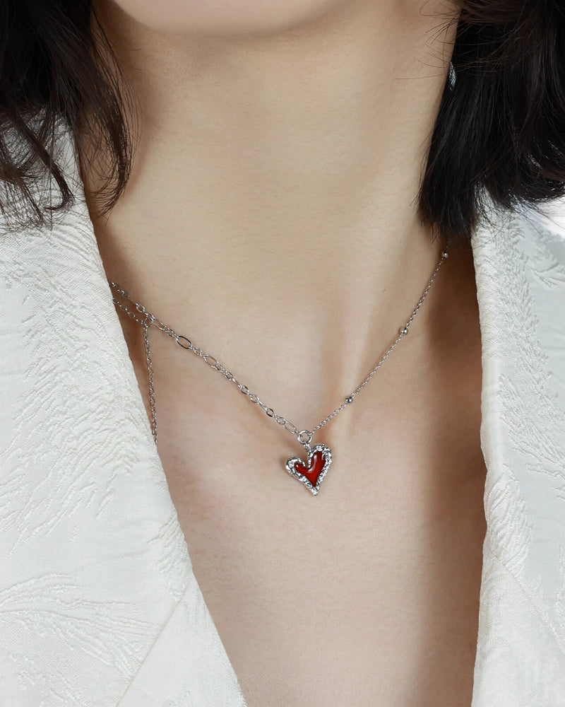 Preference Red Heart Necklace