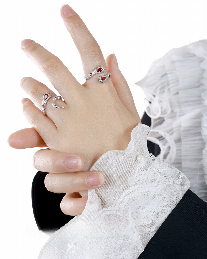 Red Double Gryffindor Lion Ring