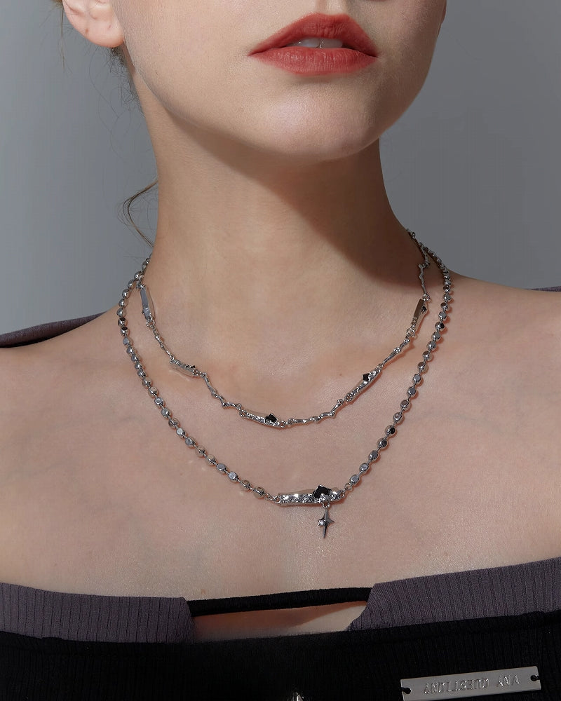 Dark Chapter Geometric Necklace