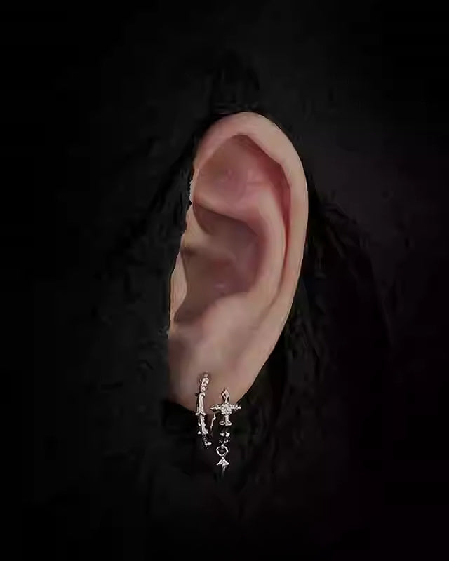 Cross Star Earrings