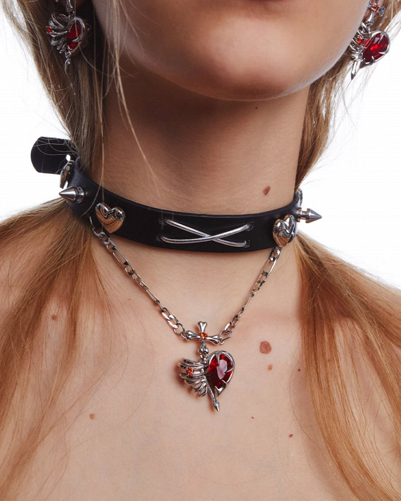 Bone Heart Choker 01