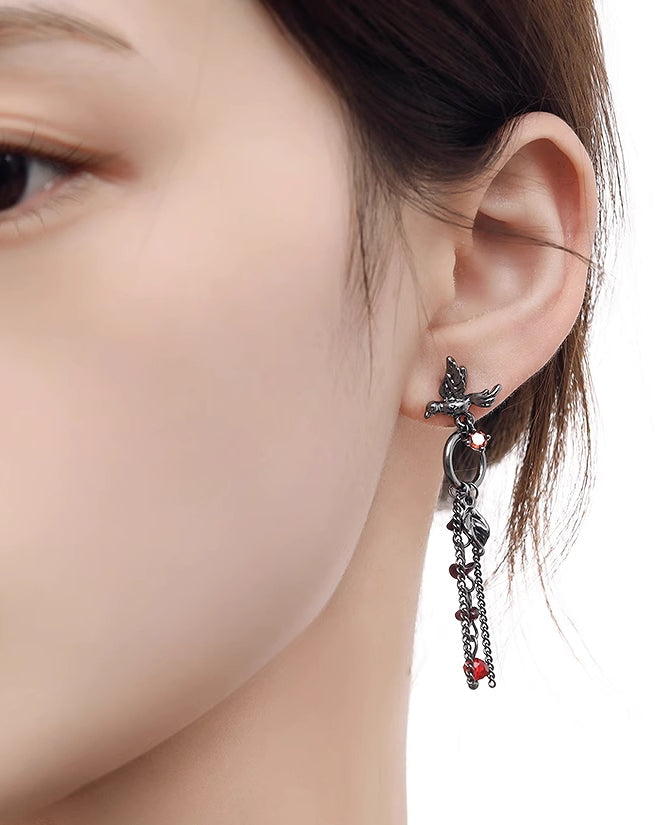 Flower Bird Cage Earrings 03