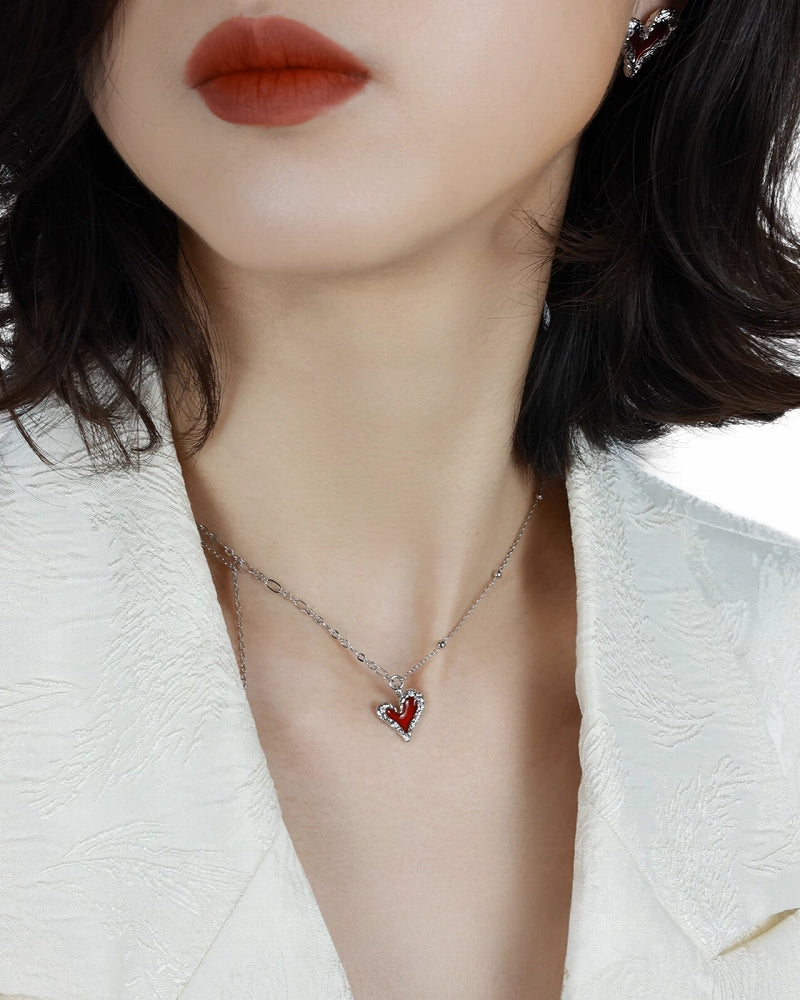 Preference Red Heart Necklace