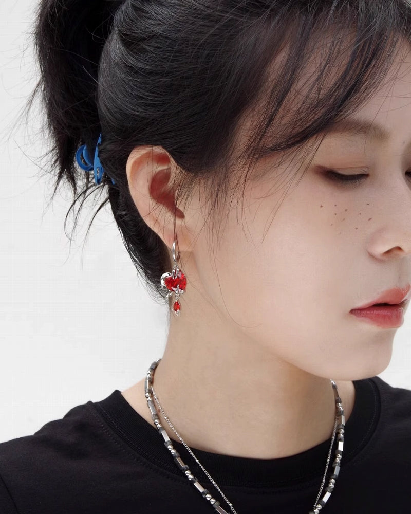 Melting Love Asymmetric Earrings