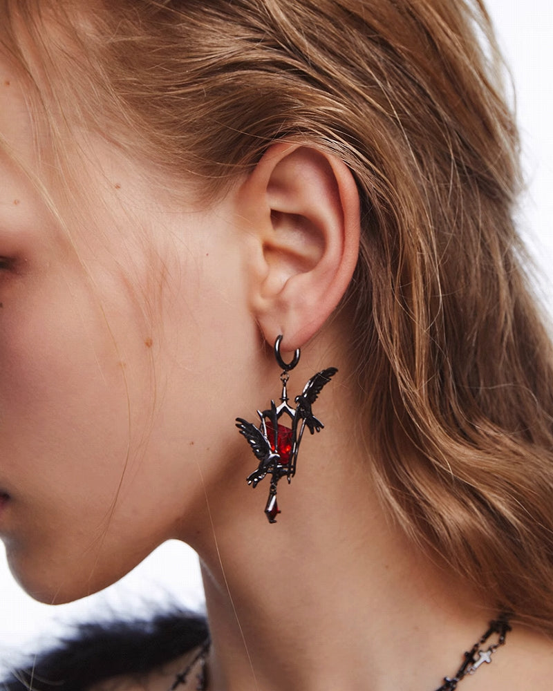 Raven Cage Earrings