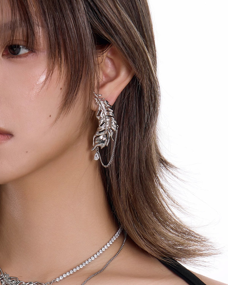 Feather Tassel Earrings