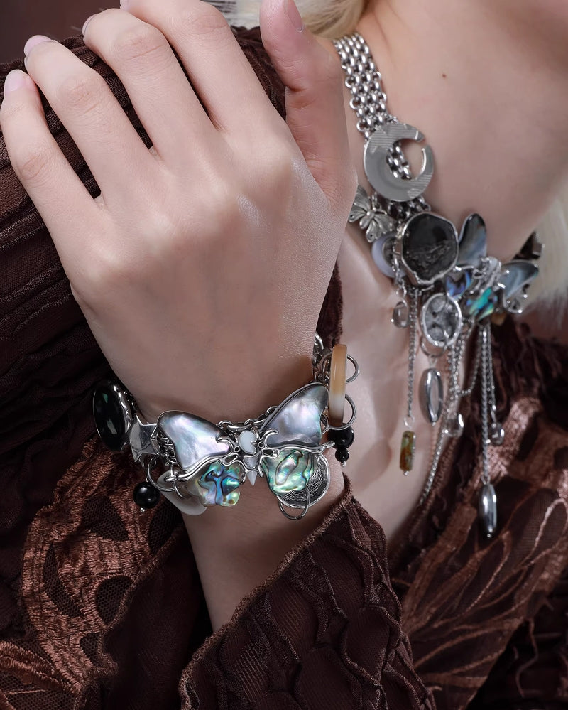 Butterfly Island Button Bracelet