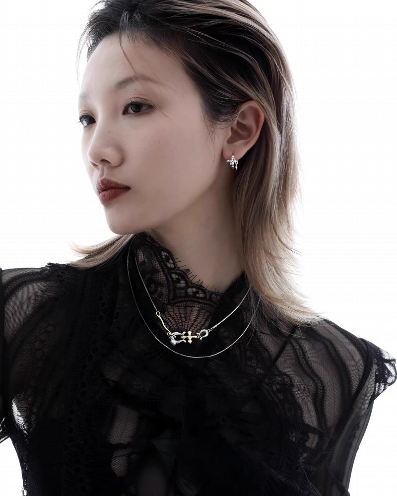 Star Orbit Star Earrings