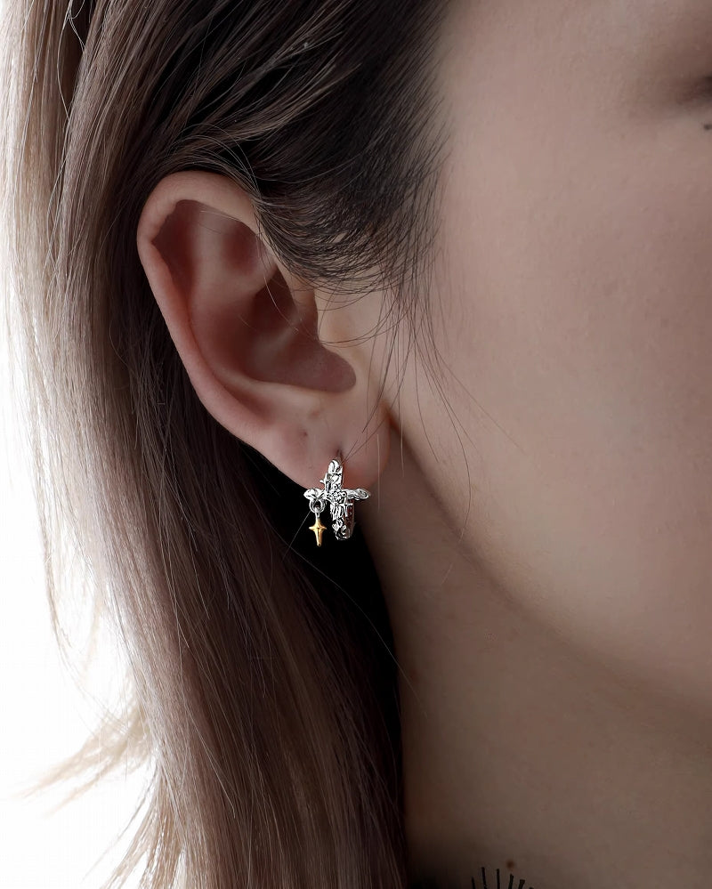 Star Orbit Star Earrings