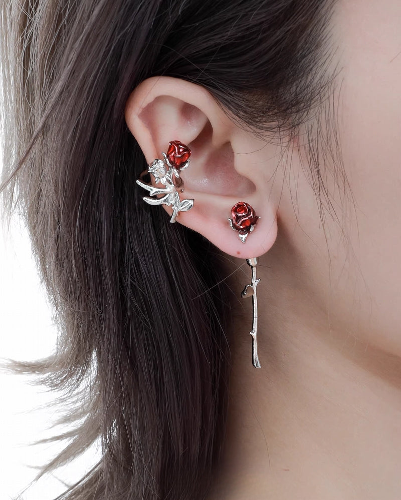 Forbidden Rose Branches Earrings