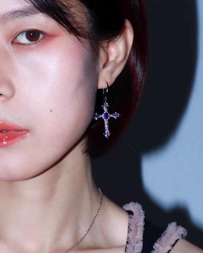 Taboo Cross Earrings