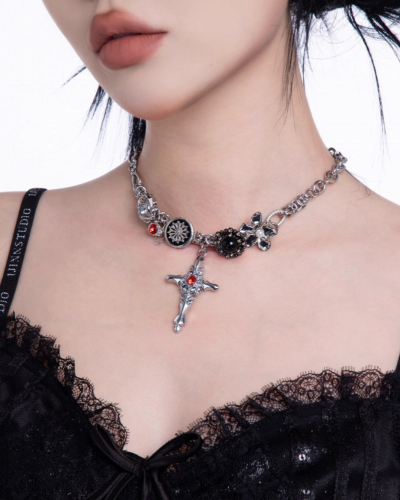 Pirate Cross Retro Choker