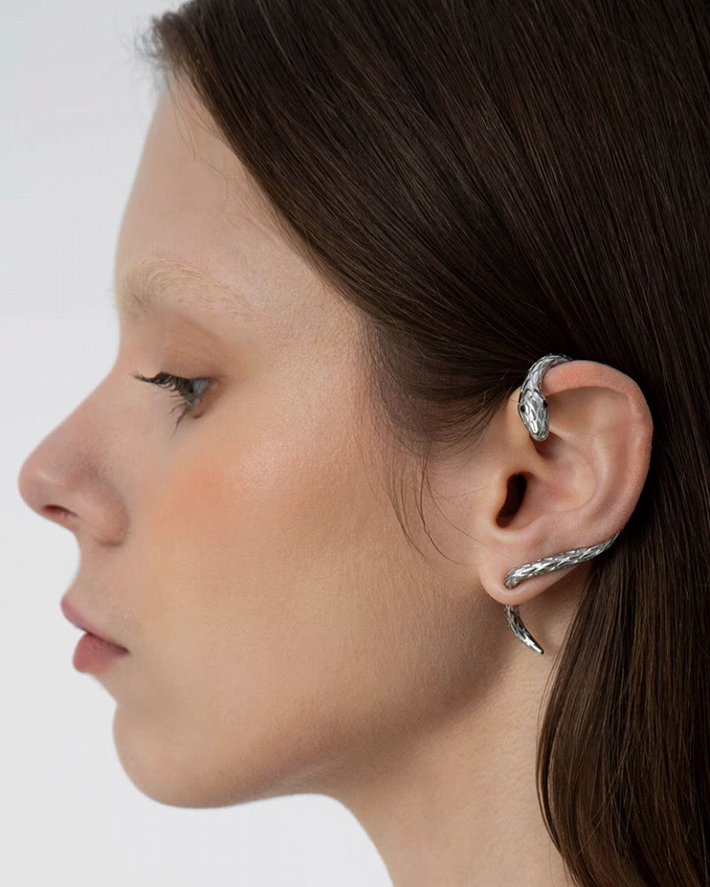 Ghost Kingdom Snake Earrings & Cuff