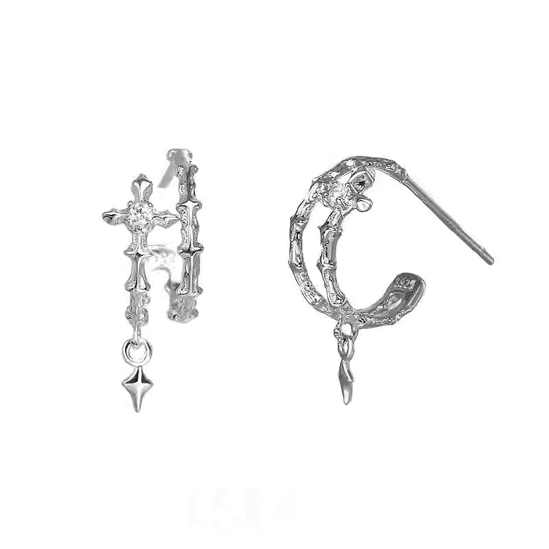Cross Star Earrings