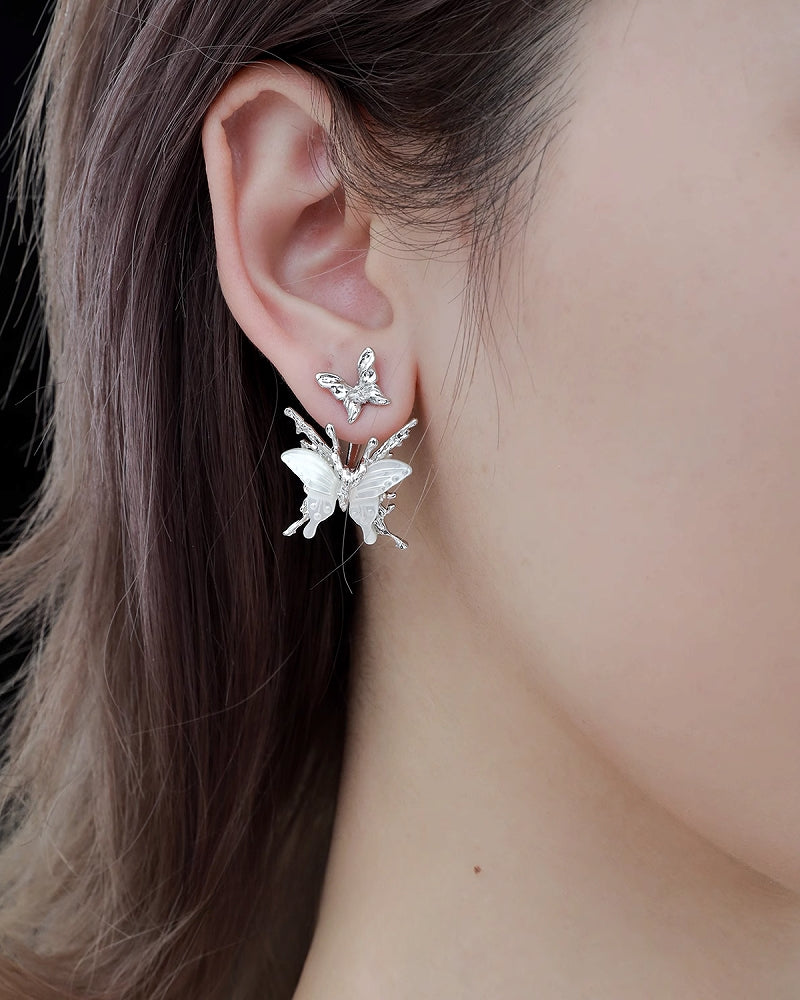 Butterfly Skeleton Earrings 03