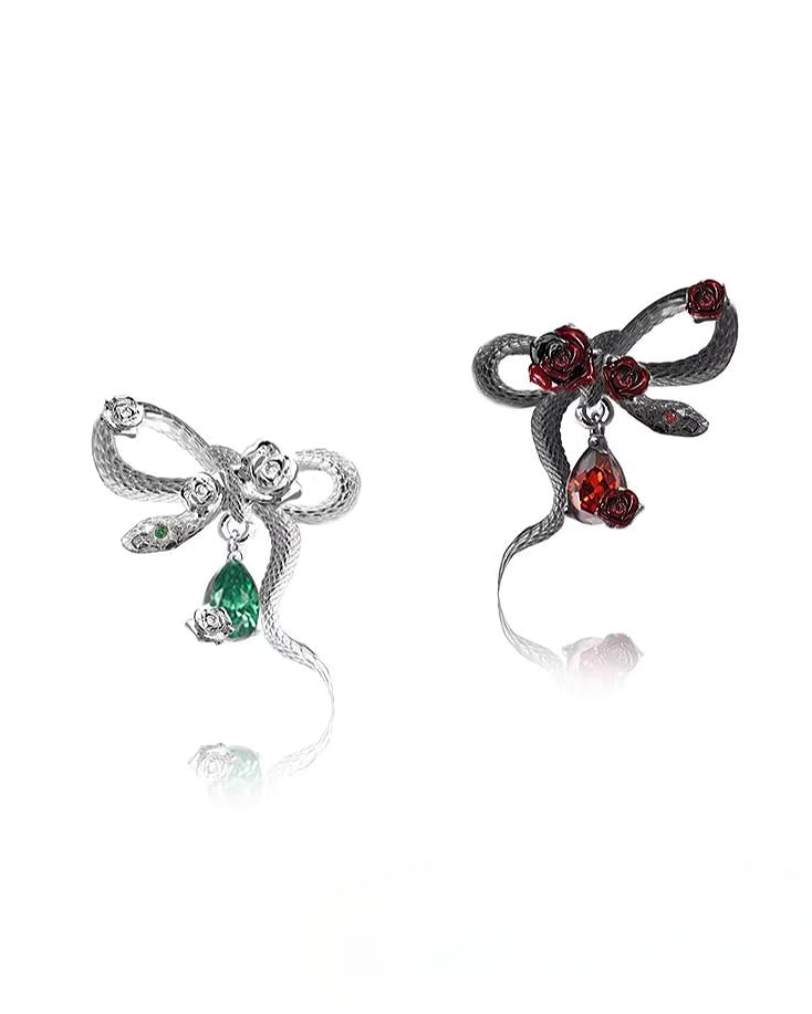 Snake Dance Rose Earrings 02