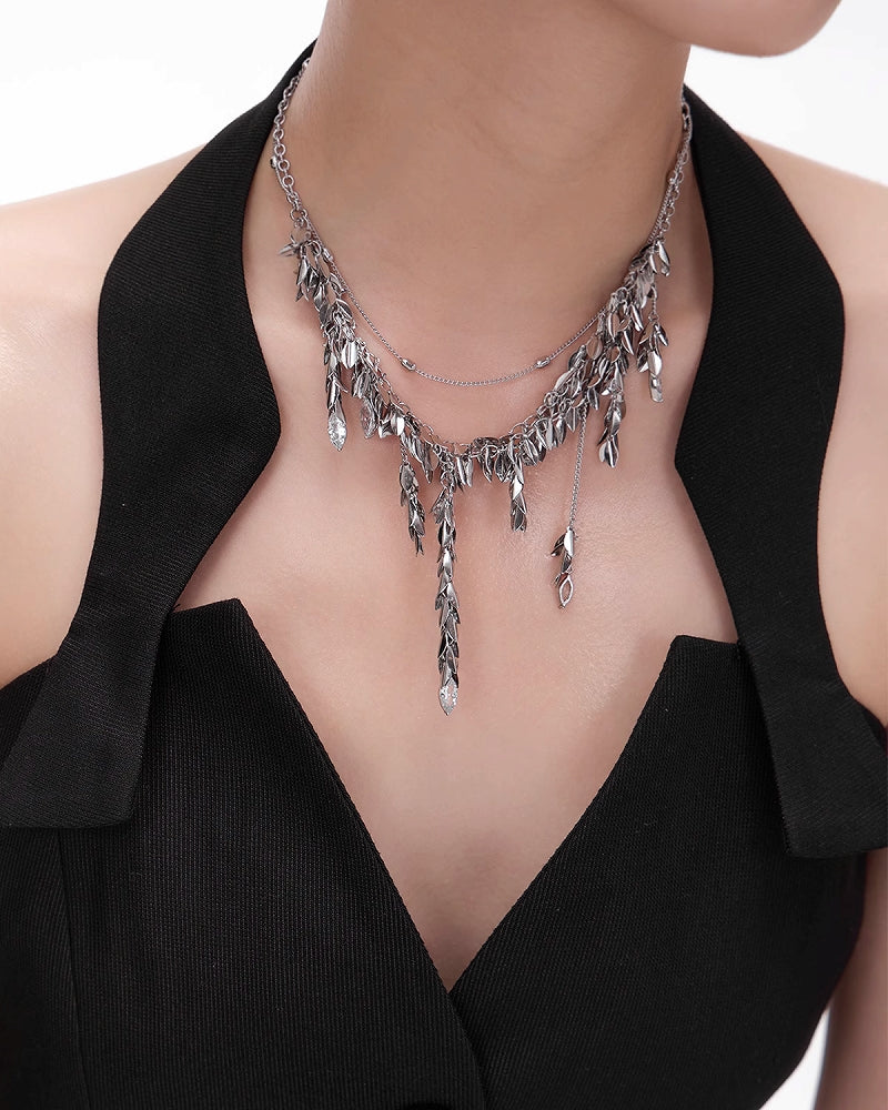 Wheat Tassel Layer Necklace