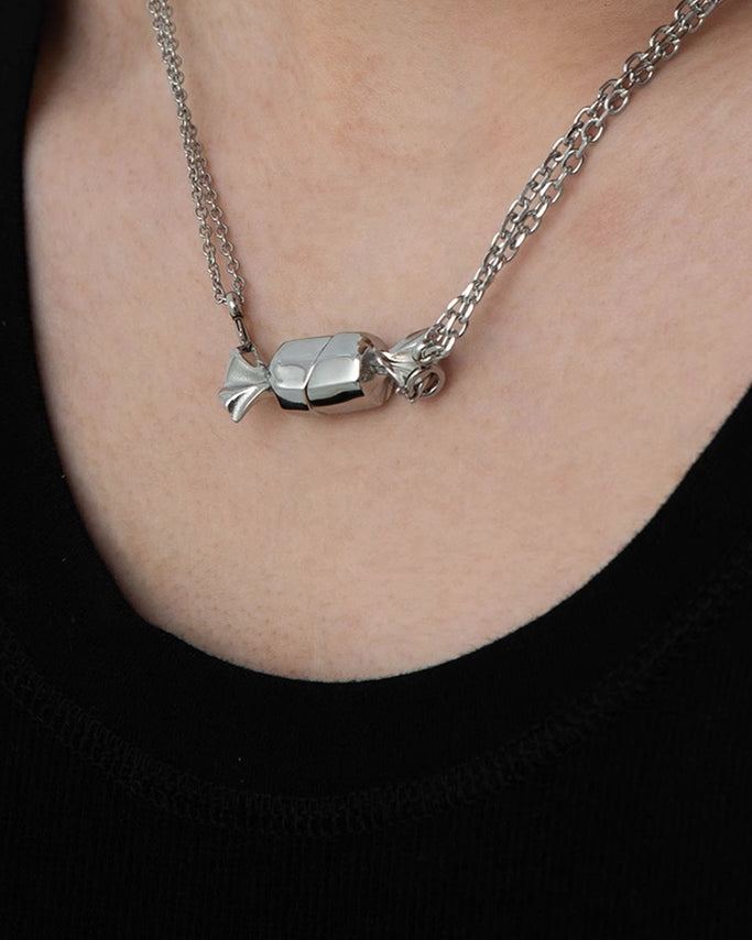 Valentine's Day Capsule Candy Love Necklace