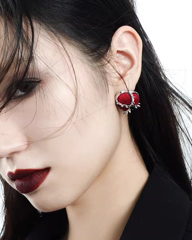 Evil Girl Crazy Flower Earrings02