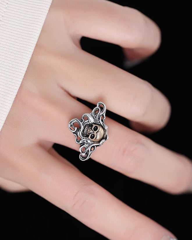 Skull Undead Open Ring