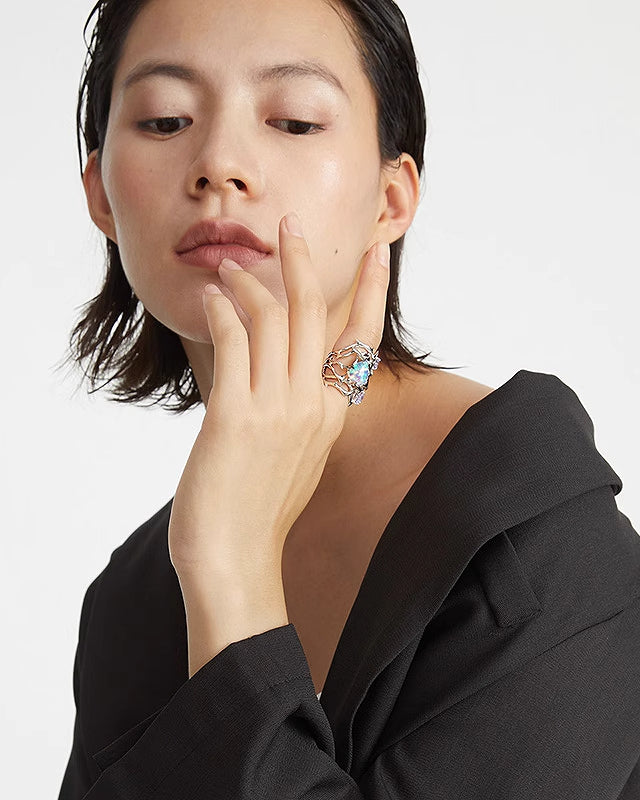 The Dark Side Of The Rose Heart Ring