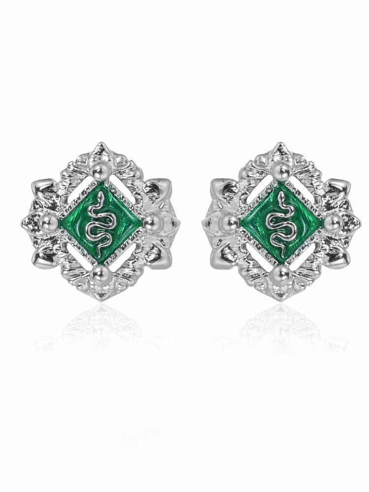 Slytherin Snake Earrings