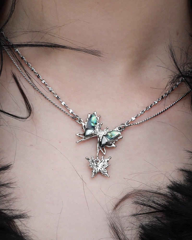 Butterfly Island Layer Necklace