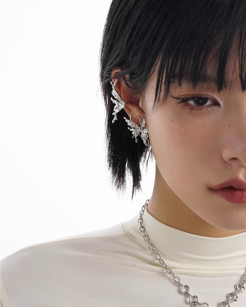 Biochemical Butterfly Cuff & Earrings