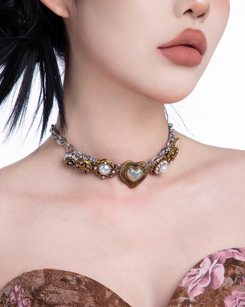 Flower Cluster Love Retro Choker