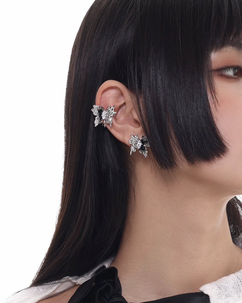 Galaxy Butterfly Cuff & Earrings