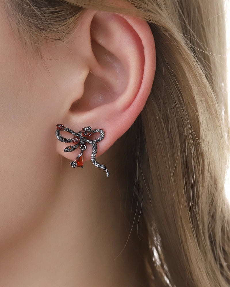 Snake Dance Rose Earrings 02