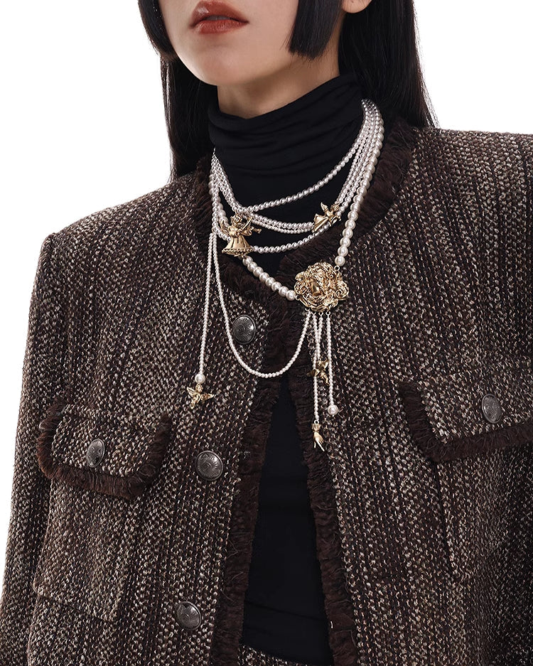 Maillard Layer Angel Necklace