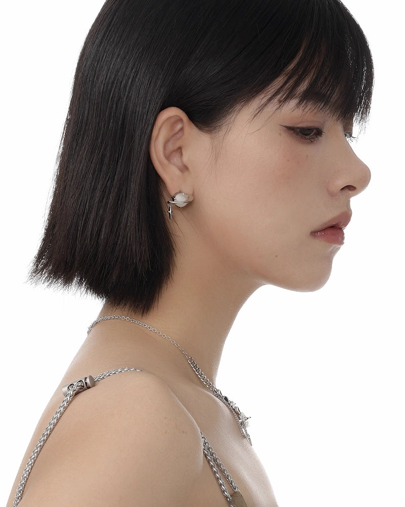 Starry Eyes Circle Cuff & Earrings