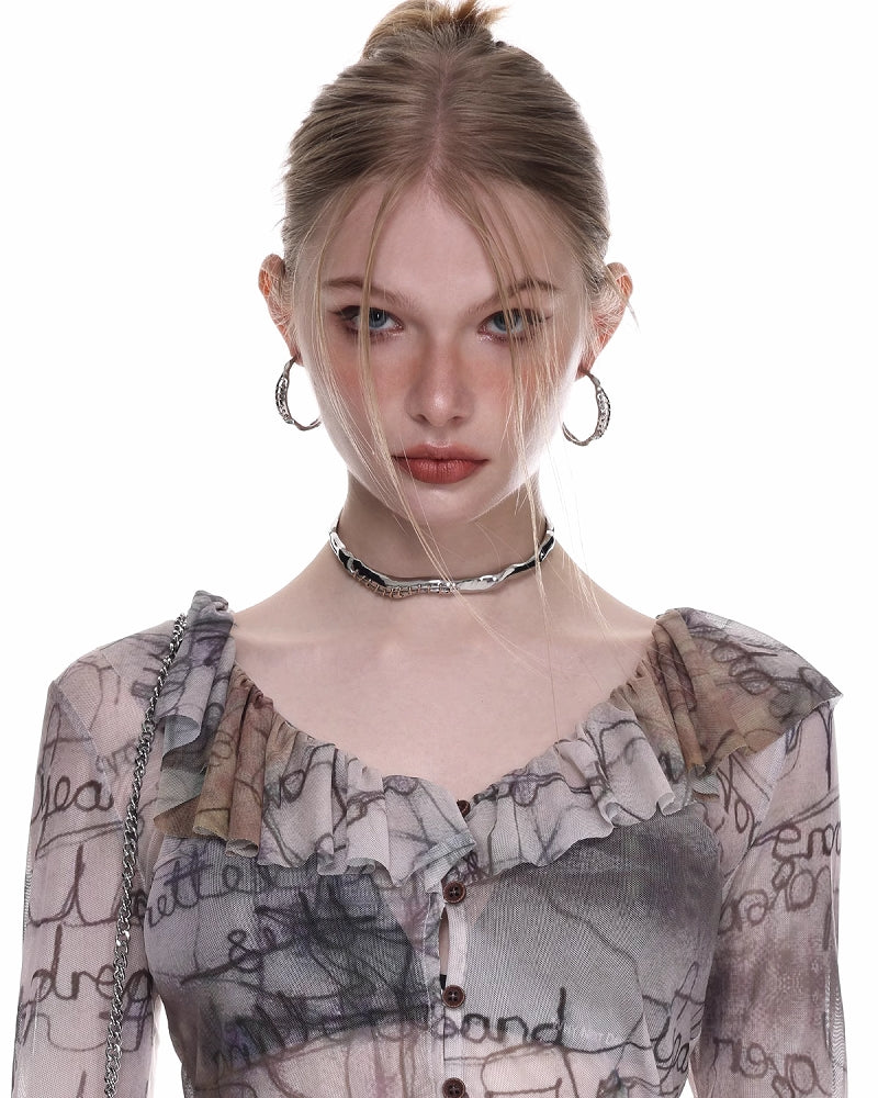 Trauma C Hoop Earrings