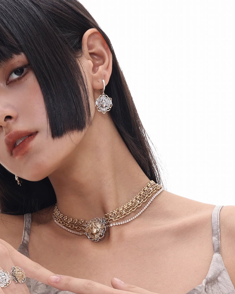 Medusa Goddness Earrings