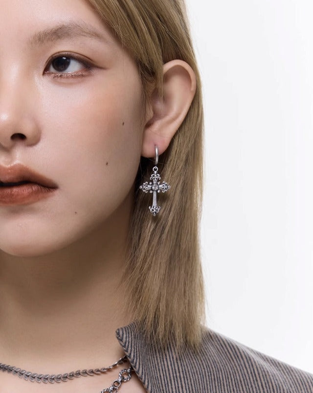 Punk Cross Earrings