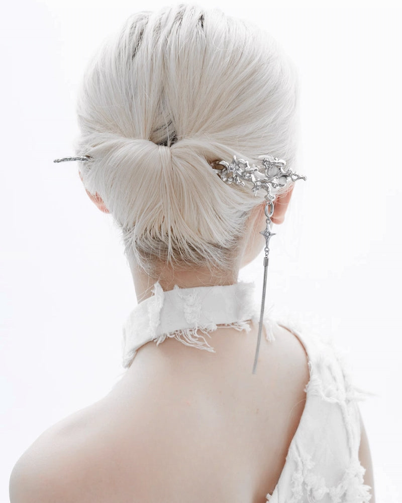 Dark Moon Tassel Hairpin